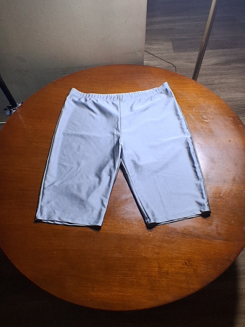 Fashion Nova Women's Light Gray Athletic Bike Shorts